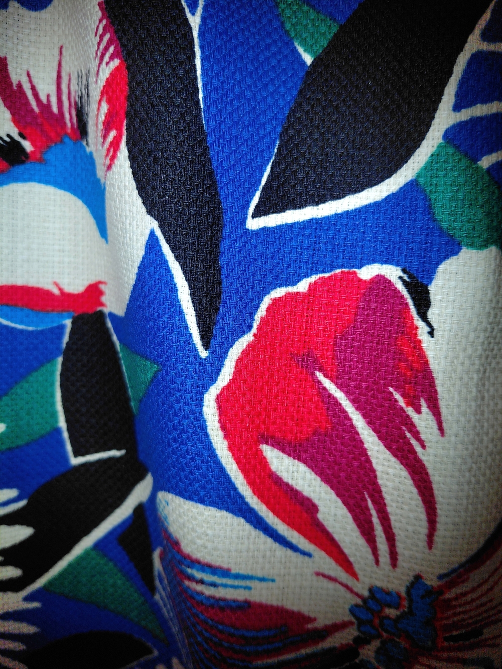 NWOT Sz 8 J. Crew Blue Hawaiian Floral Basketweave Pencil Skirt Fully Lined - Picture 4 of 13